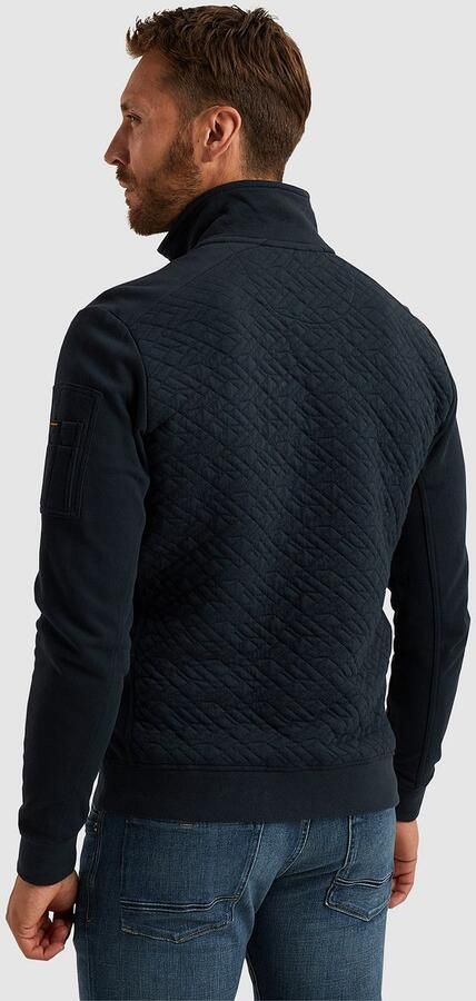 PME Legend Jacquard Interlock Sweat Full Zip Blue Heren - Foto 4