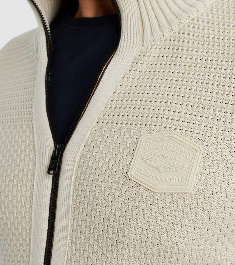 PME LEGEND Truien & Vesten Zip Jacket Cotton Structure Beige - Foto 2