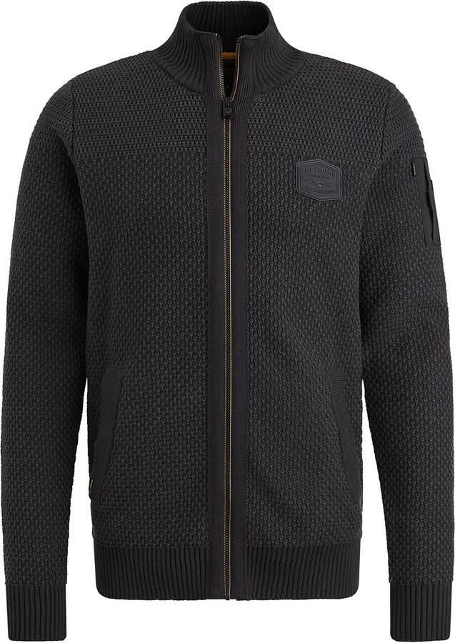 PME LEGEND Heren Truien & Vesten Zip Jacket Cotton Structure Zwart - Foto 5