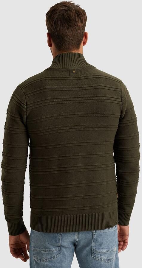 PME Legend Vest Structure Knit Beluga Groen - Foto 4