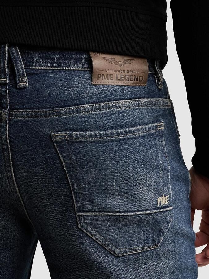 PME Legend WINGLOAD relaxed fit straight leg jeans donker indigo - Foto 6