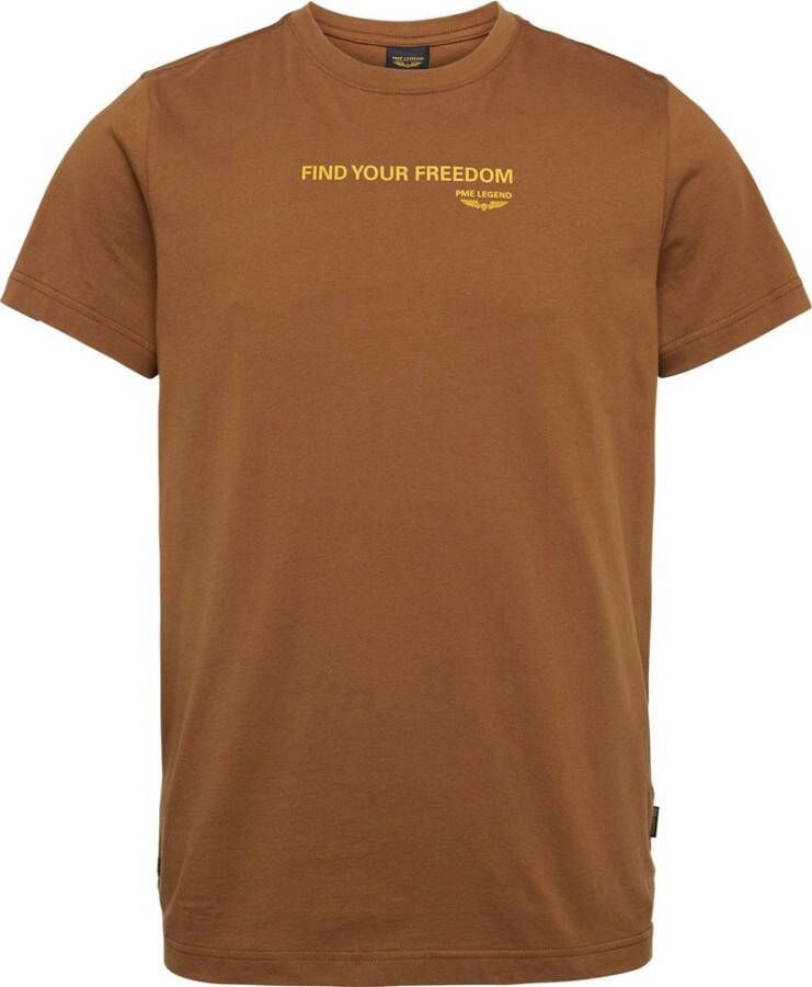 PME Legend Short sleeve r-neck tee Bruin Heren