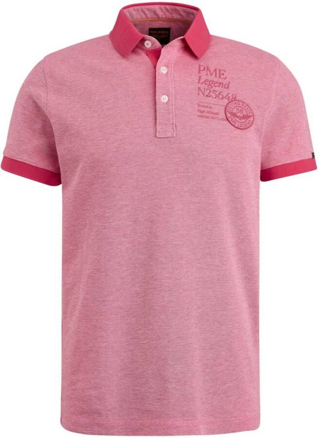 PME Legend Two Tone Piqué Poloshirt Roze