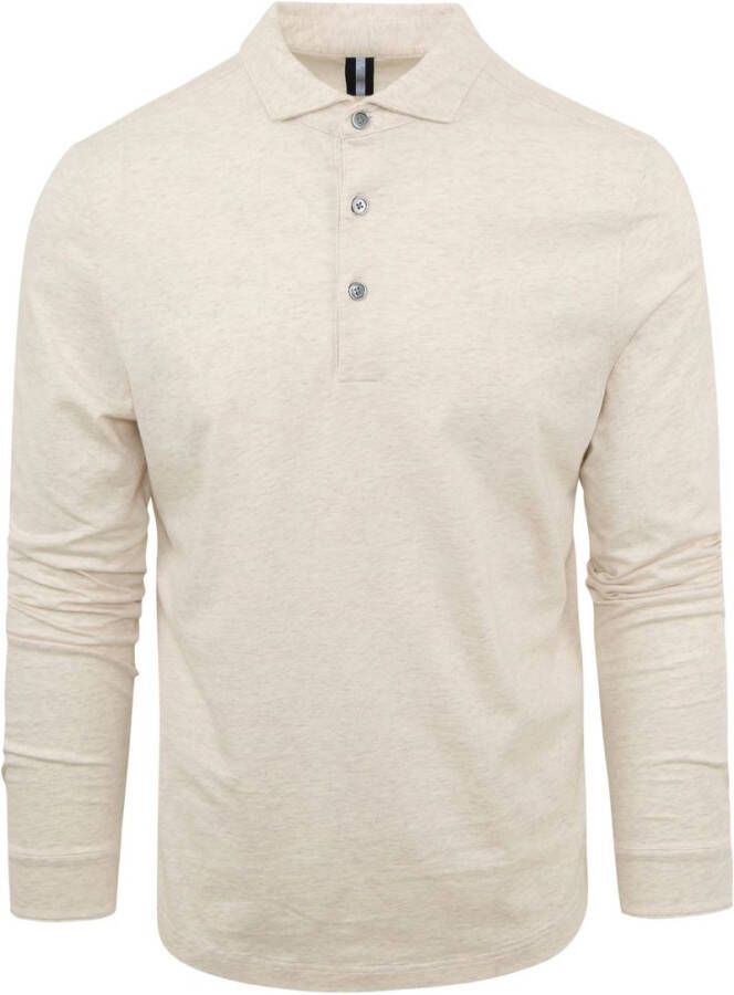 Profuomo Longsleeve Polo Beige Melange