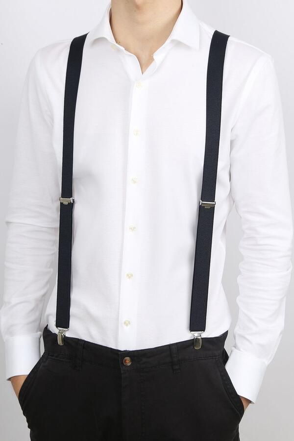 Profuomo bretels donkerblauw - Foto 5