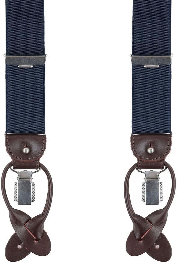 Profuomo bretels marineblauw uni 36 MM - Foto 2