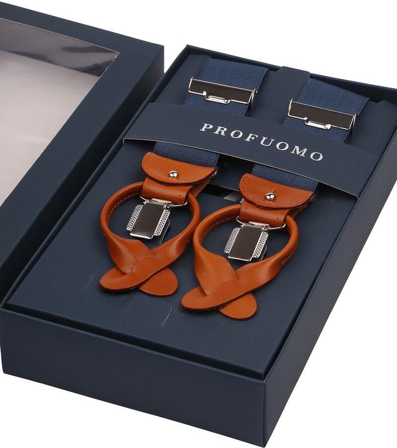 Profuomo Bretels Blauw Heren - Foto 2