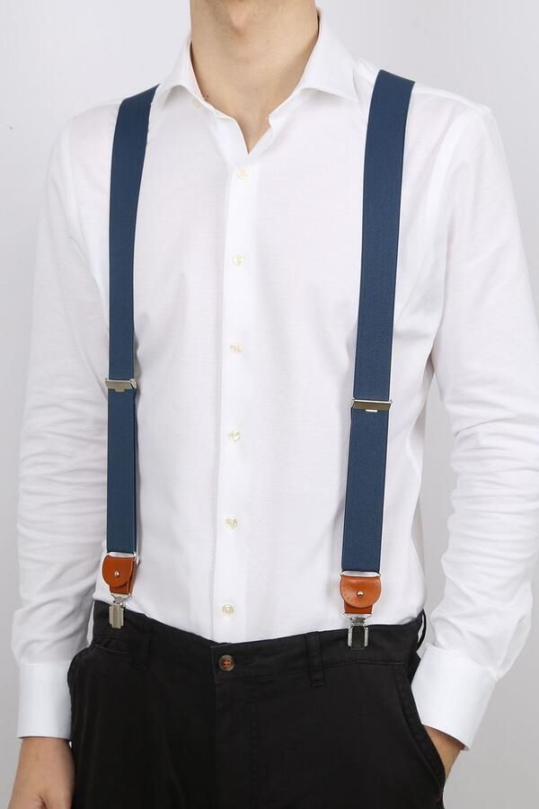 Profuomo Bretels Blauw Heren - Foto 3