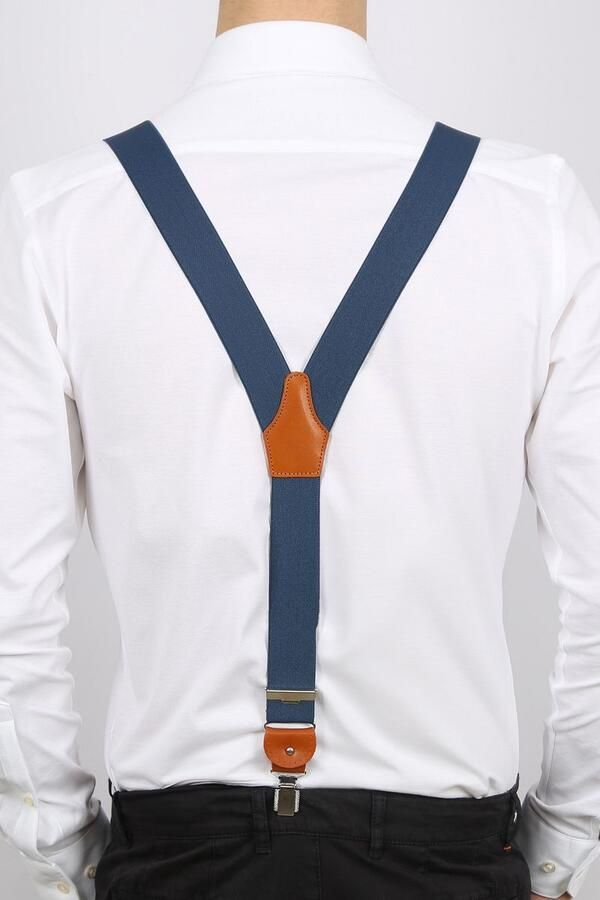 Profuomo Bretels Blauw Heren - Foto 4