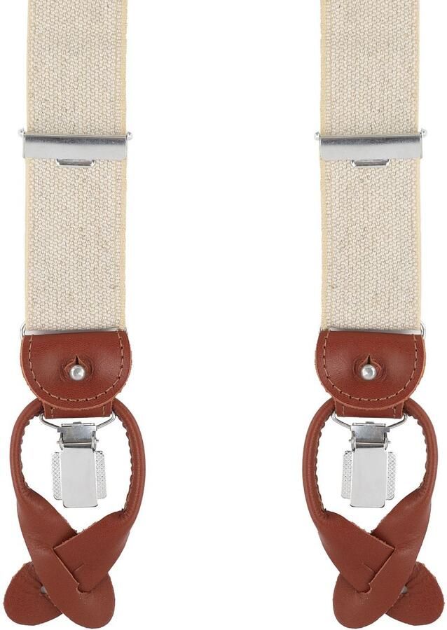Profuomo bretels informeel beige 36 MM