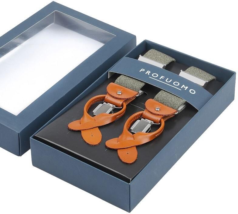 Profuomo Bretels Groen Melange - Foto 3