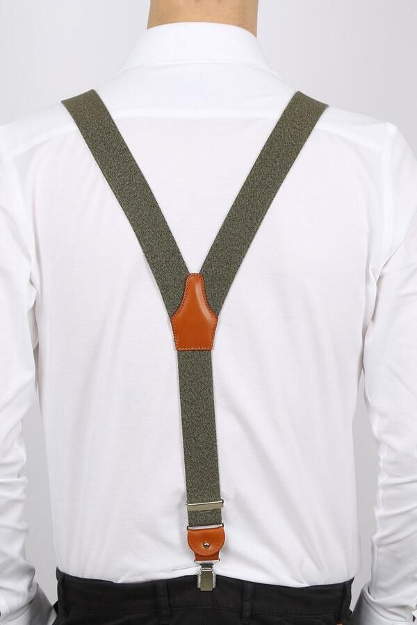 Profuomo Bretels Groen Melange - Foto 7