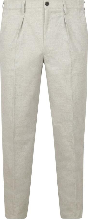Profuomo Relaxed fit broek met persplooien