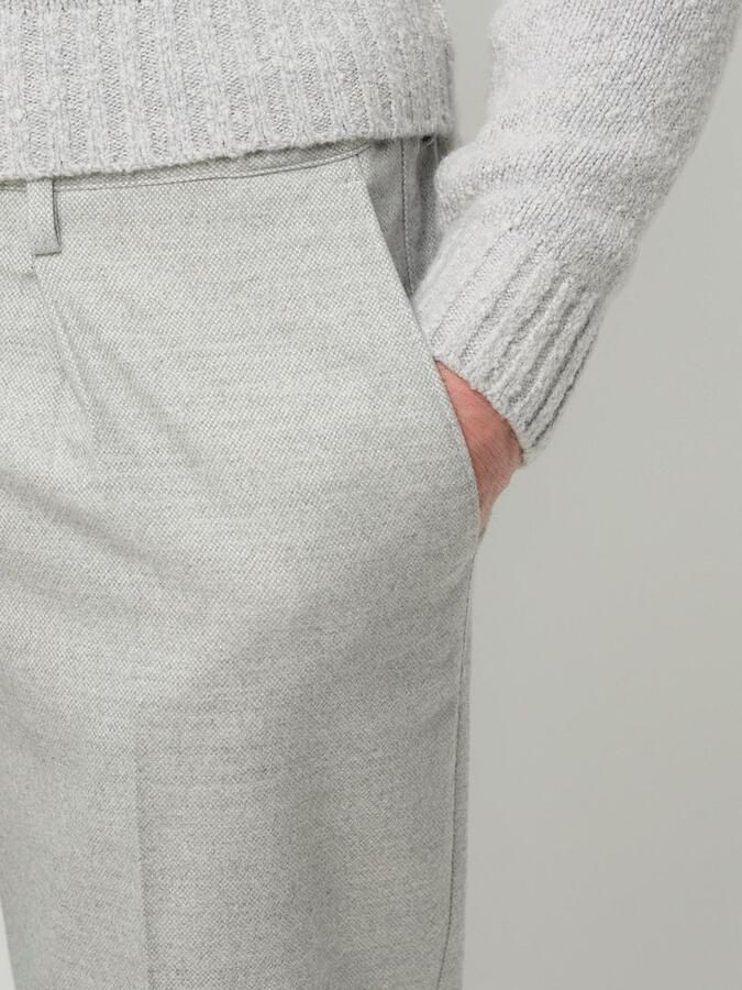 Profuomo Relaxed fit broek met persplooien - Foto 4