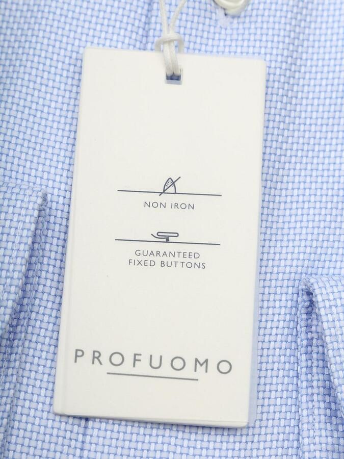 Profuomo Dobby Overhemd Lichtblauw - Foto 4