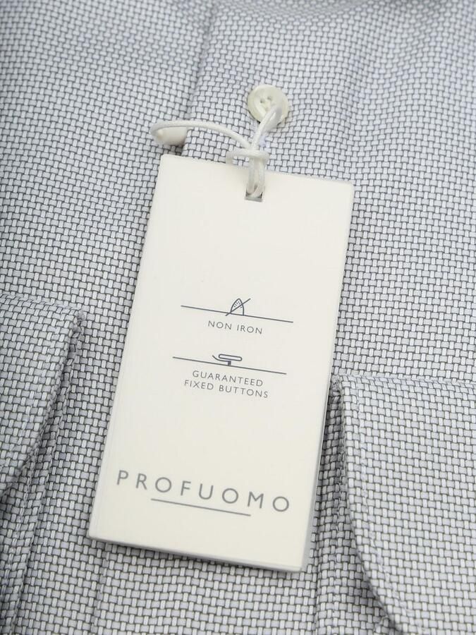 Profuomo Dobby Overhemd Lichtgroen - Foto 4