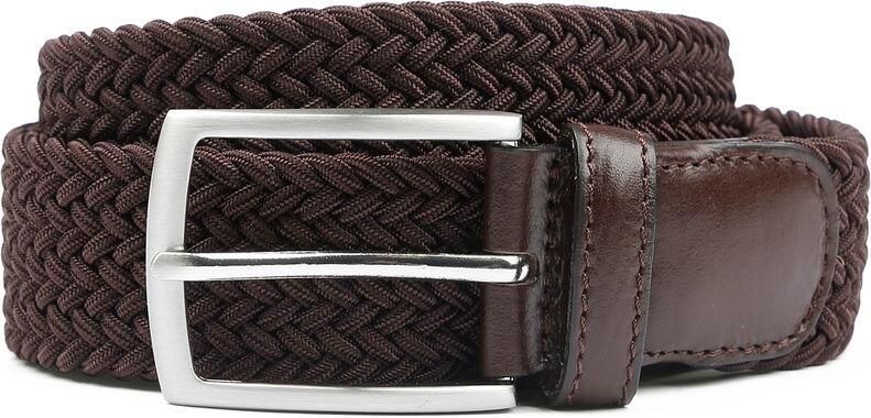 Profuomo Geweven Riem Bruin Heren - Foto 3