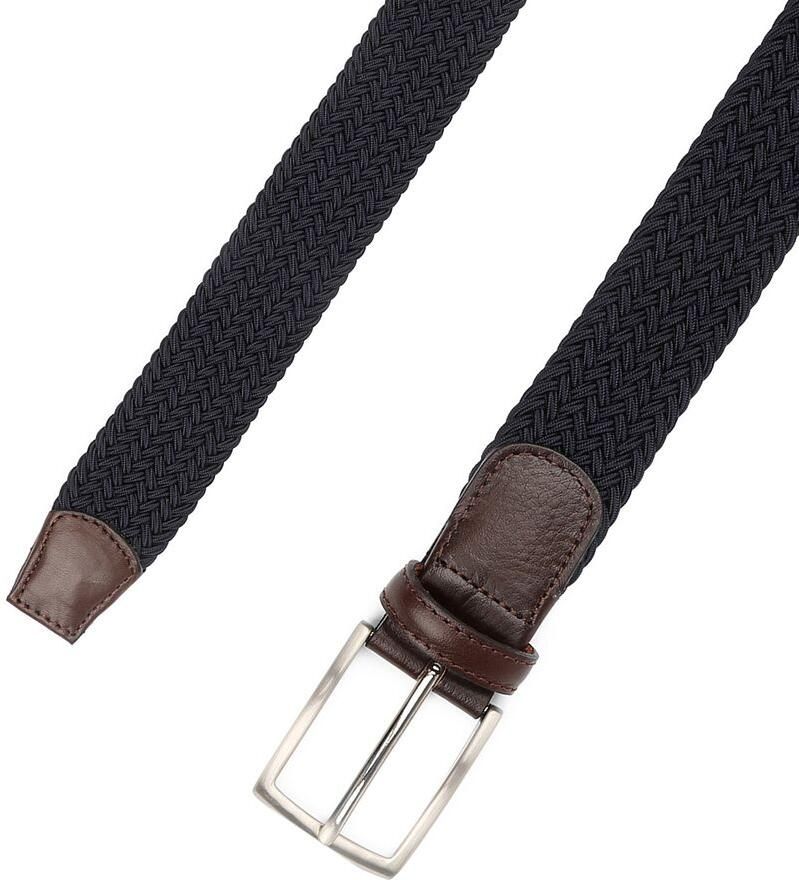 Profuomo Riem Geweven Riem Donkerblauw - Foto 4
