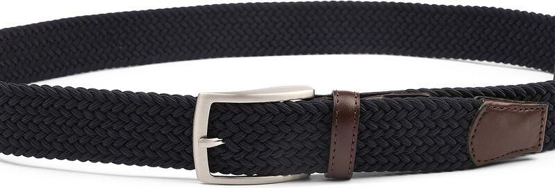 Profuomo Riem Geweven Riem Donkerblauw - Foto 6