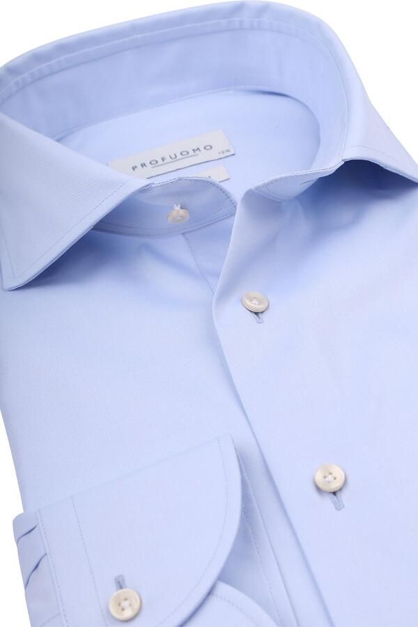 Profuomo Overhemd Lange Mouw Hadleighs Royal Twill Shirt No6 Blauw - Foto 3