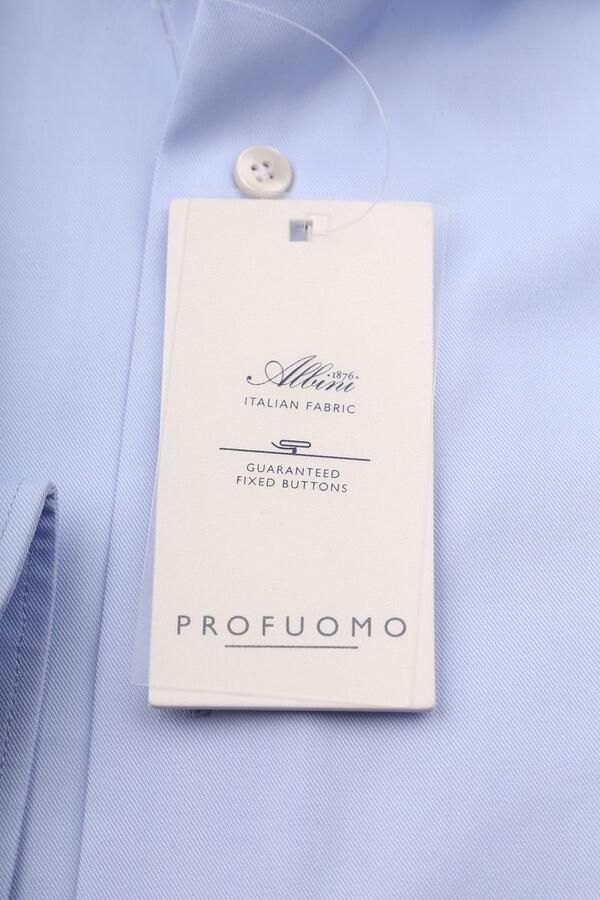 Profuomo Overhemd Lange Mouw Hadleighs Royal Twill Shirt No6 Blauw - Foto 4