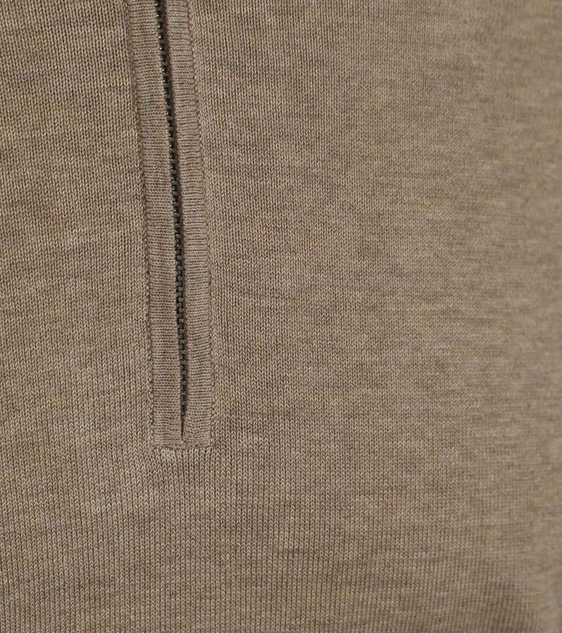 Profuomo Slim fit gebreide pullover met zijdegehalte en ritssluiting - Foto 6