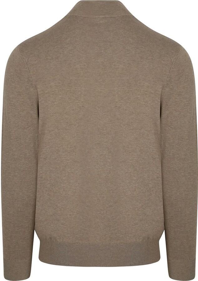 Profuomo Slim fit gebreide pullover met zijdegehalte en ritssluiting - Foto 8