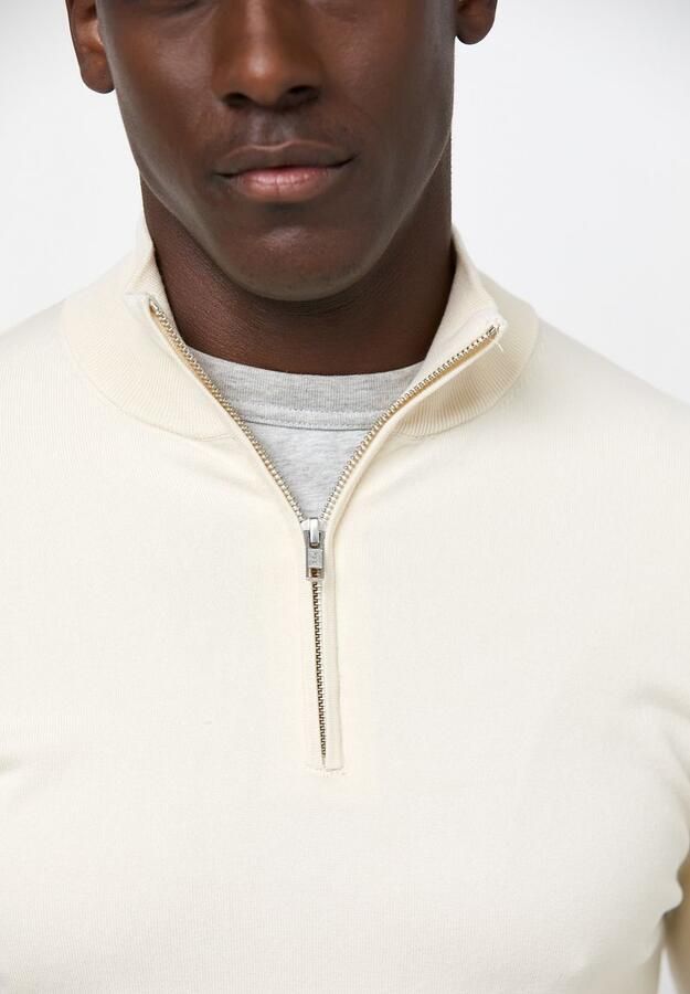 Profuomo Elegante ecru half zip trui Beige Heren - Foto 3