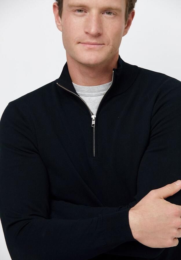 Profuomo Sweater Half Zip Pullover Luxury Navy - Foto 2