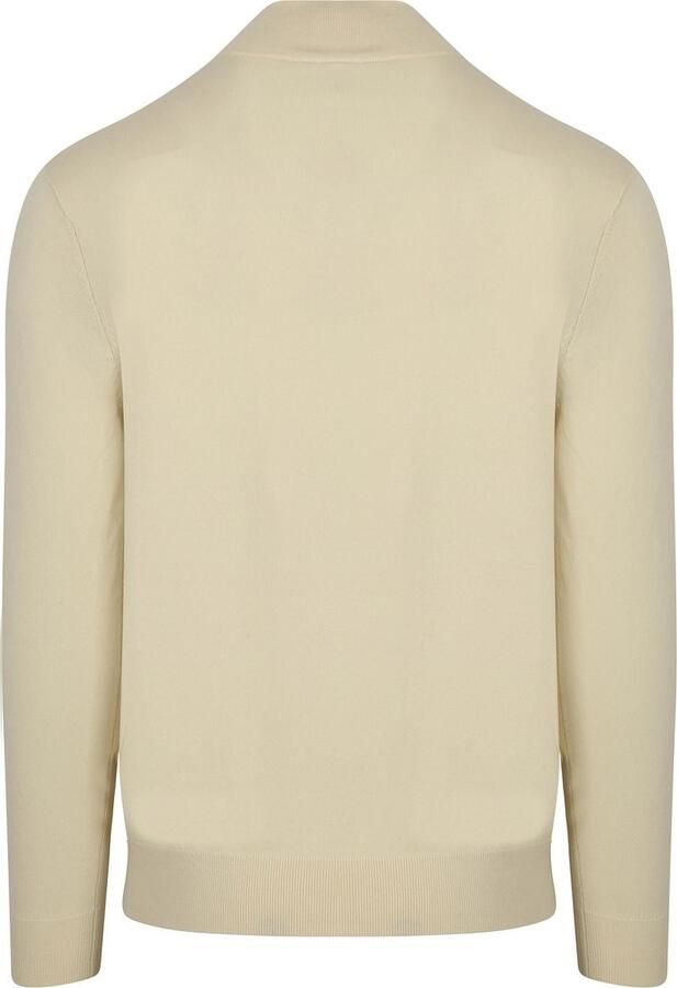 PROFUOMO Heren Truien & Vesten Half Zip Luxury Basic Wit - Foto 5
