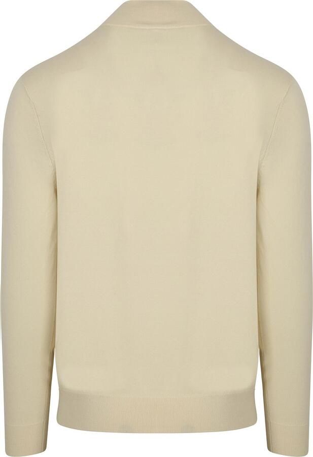 PROFUOMO Heren Truien & Vesten Half Zip Luxury Basic Wit - Foto 6