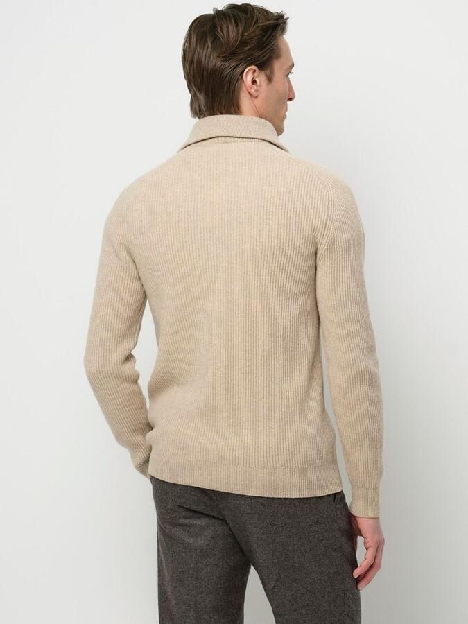 PROFUOMO Heren Truien & Vesten Pullover Half Zip Beige - Foto 11