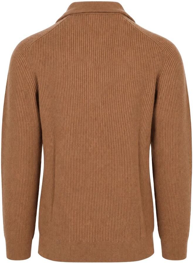 Profuomo Half Zip Pullover Wool Cognac - Foto 2
