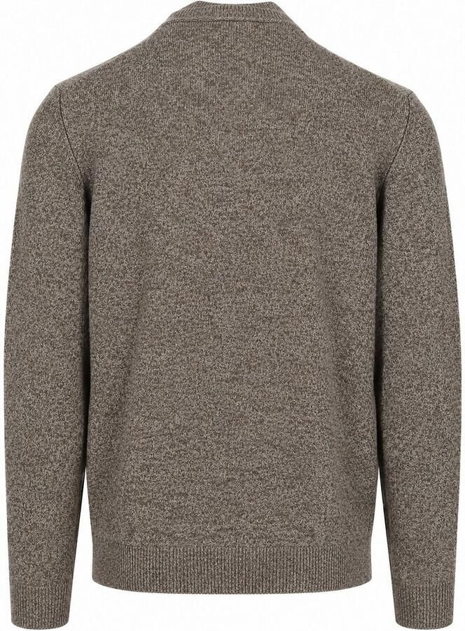 PROFUOMO Heren Truien & Vesten Pullover Half Zip 80 20 Bruin - Foto 6