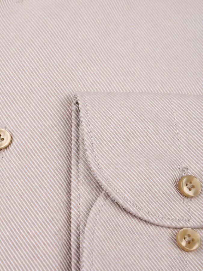 Profuomo Heavy Twill Overhemd Beige - Foto 2