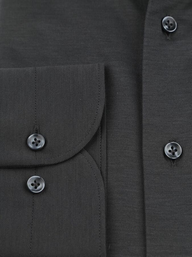 Profuomo Japanese Knitted Overhemd Antraciet - Foto 2