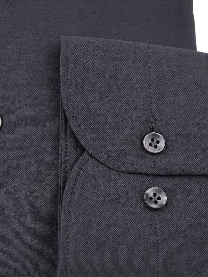Profuomo Japanese Knitted Overhemd Antraciet - Foto 3