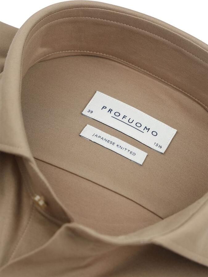 Profuomo Japanese Knitted Overhemd Beige - Foto 4