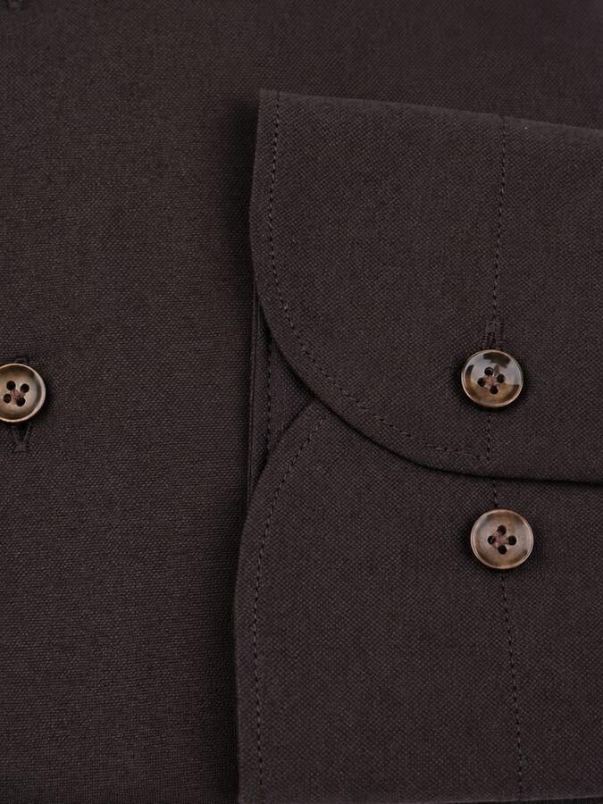 Profuomo Japanese Knitted Overhemd Bruin - Foto 3