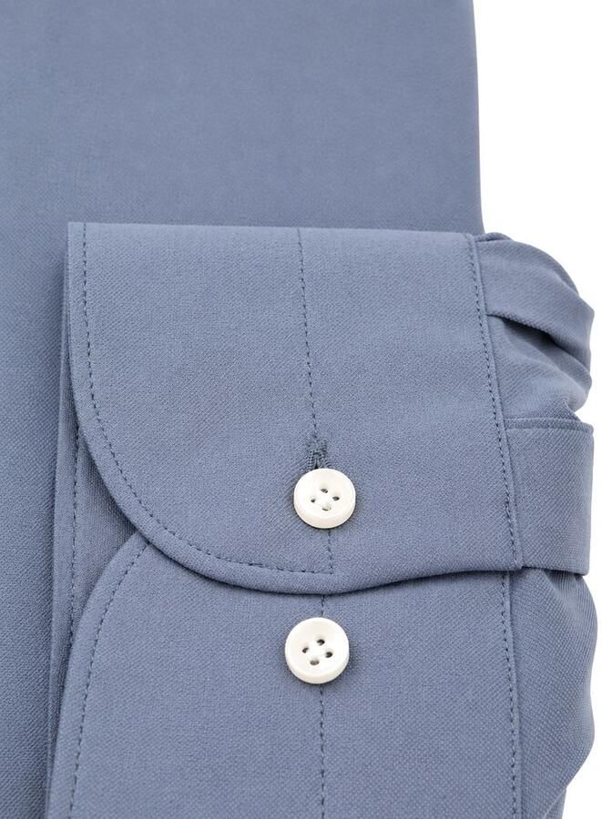 Profuomo Japanese Knitted Overhemd Indigo - Foto 3