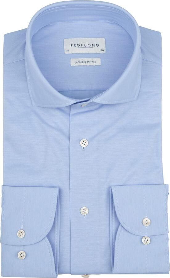 Profuomo Japanese Knitted Overhemd Shirt Pp2Hc10009 Blauw Heren - Foto 10