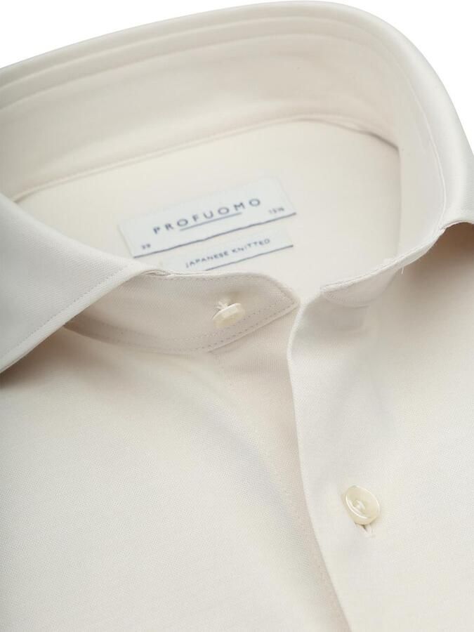 Profuomo Japanese Knitted Overhemd Off White - Foto 2