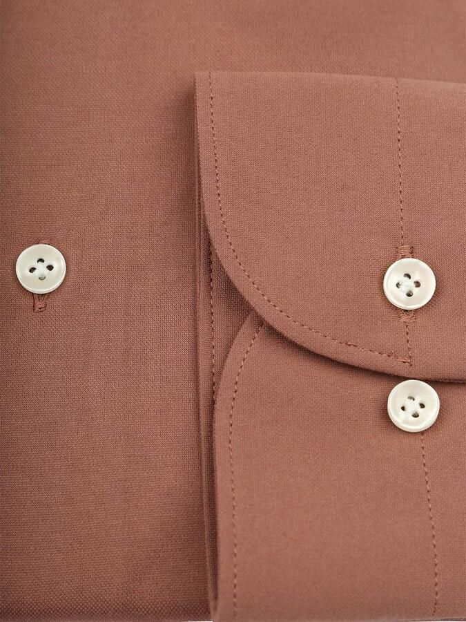 Profuomo Japanese Knitted Overhemd Red Clay - Foto 3