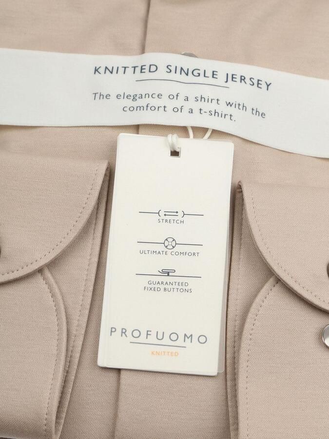 Profuomo Knitted Overhemd Beige - Foto 4