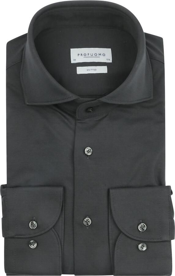 Profuomo Knitted Overhemd Donkergroen