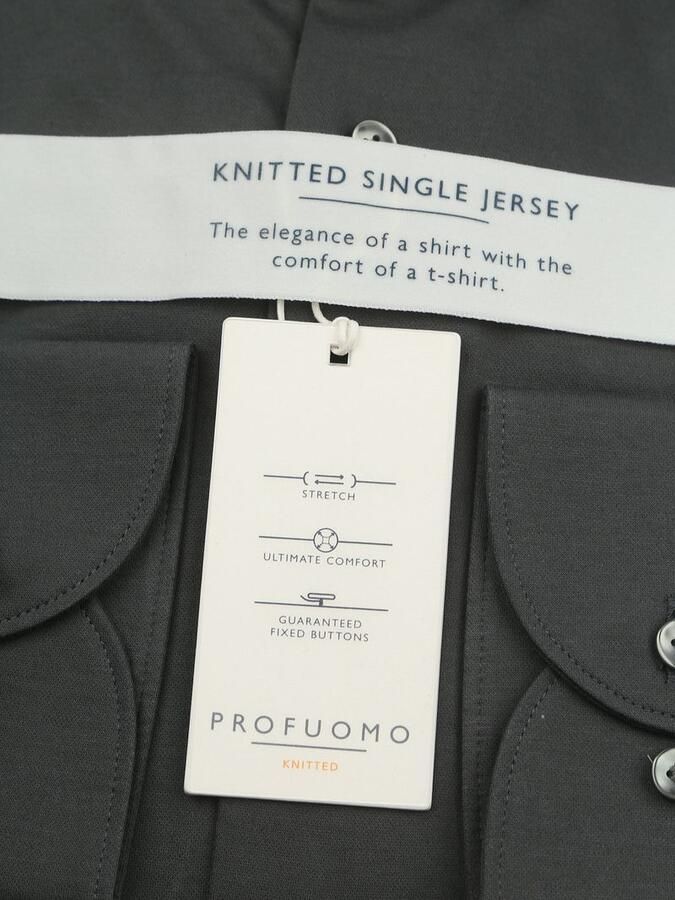 Profuomo Knitted Overhemd Donkergroen - Foto 3