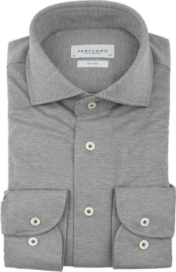 Profuomo Knitted Overhemd Groen - Foto 1