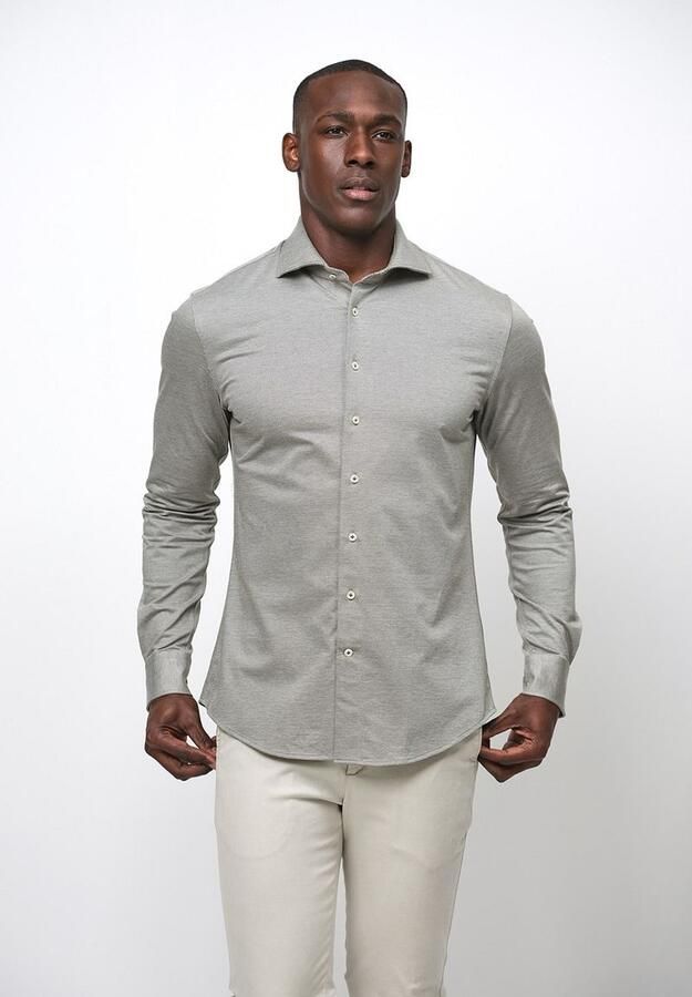 Profuomo Knitted Overhemd Groen - Foto 2