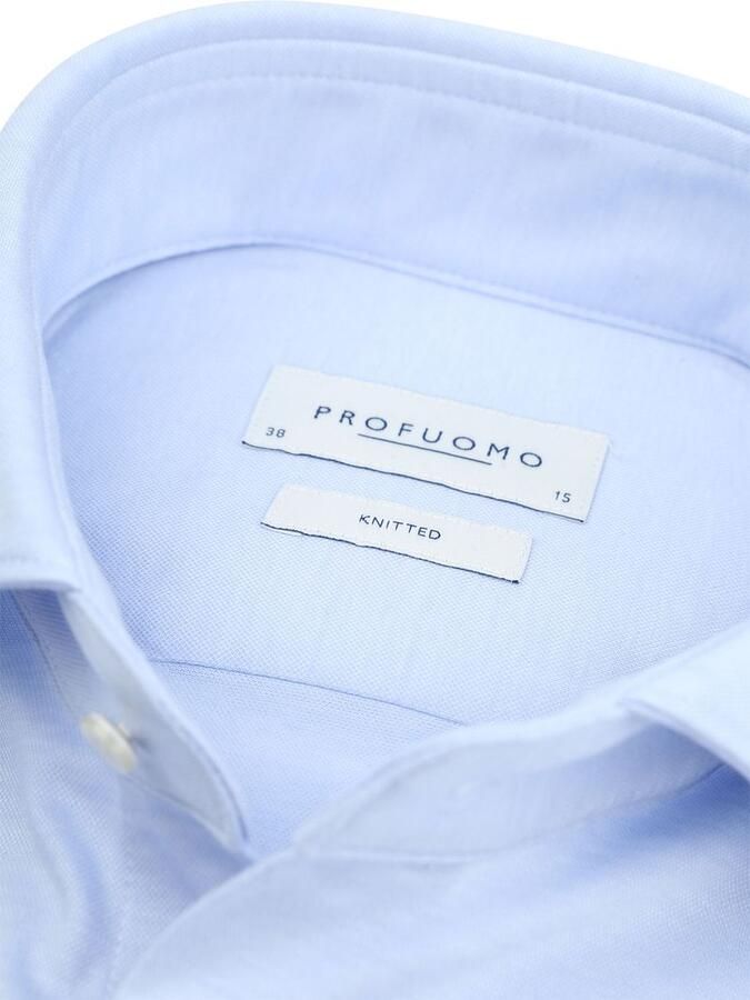 Profuomo Knitted Overhemd Lichtblauw - Foto 5