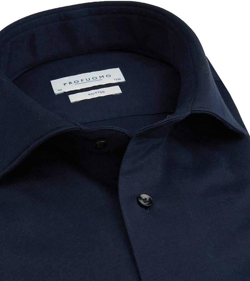 Profuomo Knitted Overhemd Navy - Foto 2